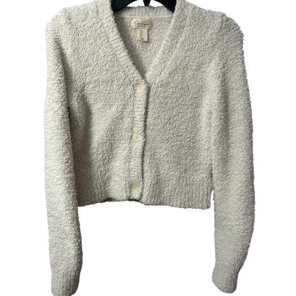 Jessica Simpson Sweaters - Jessica Simpson Small soft white button down‎ Cardigan